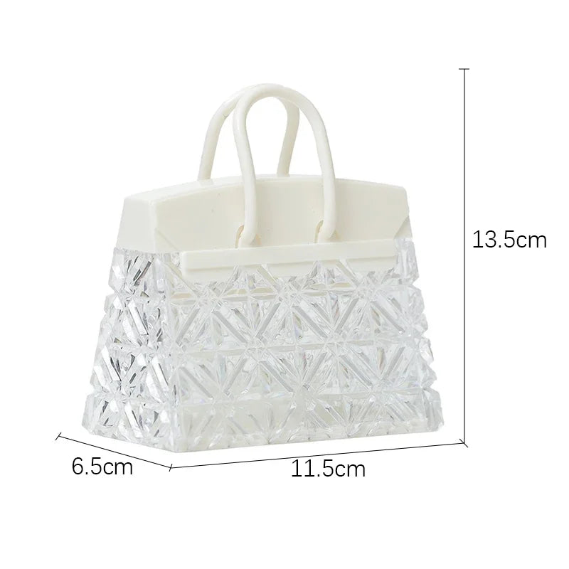 Creative Night Light Acrylic Crystal Handbag With Hand Gift for Children's Gift Bedside Atmosphere Deco  Led Small Table Lamps